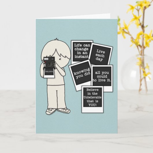 Modification d'une carte instantanée (Fleur jaune)