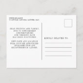 Modifier la carte de date (Dos)