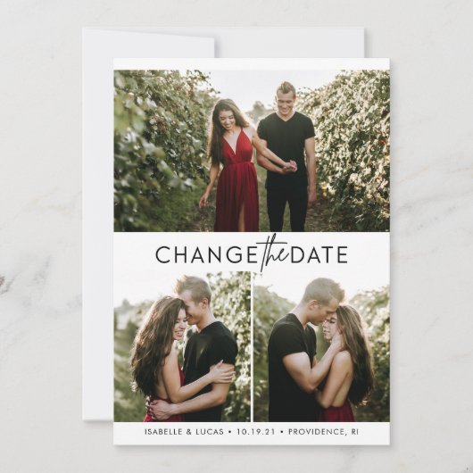 Modifier la carte de date avec photos (Devant)