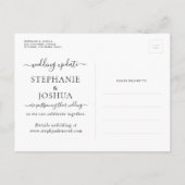 Modifier la carte de mariage de destination report (Dos)