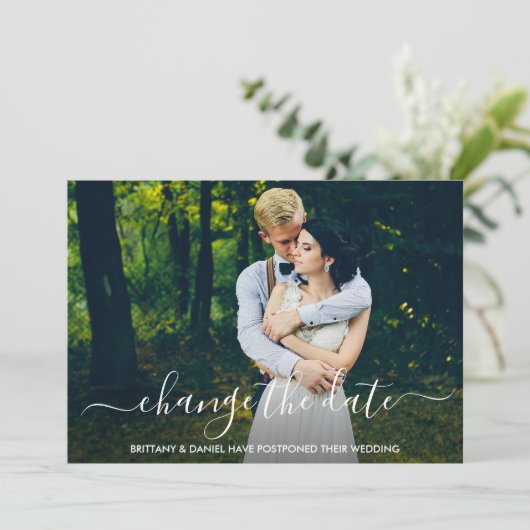 Modifier La Carte De Script Moderne Et Branchée (Debout devant)