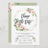 modifier la date de faire-part de mariage des floc (Devant / Derrière)