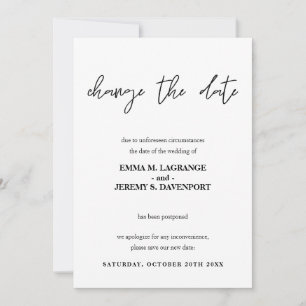 Modifier la date du faire-part mariage