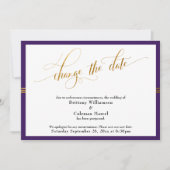 Modifier la date Elegant Purple avec la carte Gold (Devant)