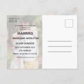 Modifier La Date Mariage Photo Overlay Carte Posta (Dos)