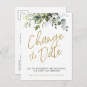 Modifier La Date, Reporter, Cartes De Mariage Verd (Devant / Derrière)