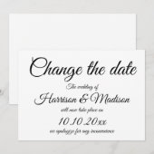 Modifier la date, Script Mariage Faire-part (Devant / Derrière)