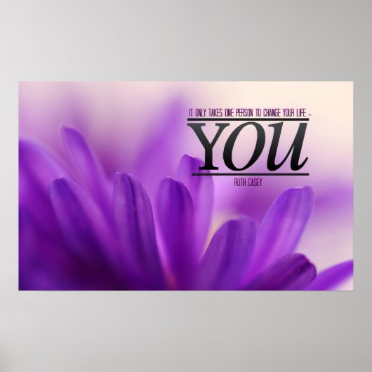 Modifier la vie Motivation Poster Imprimer (Devant)