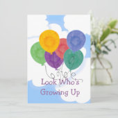 Modifier l'âge Invitation de fête d'anniversaire (Debout devant)