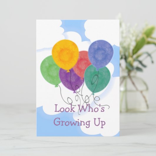 Modifier l'âge Invitation de fête d'anniversaire (Debout devant)