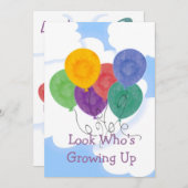 Modifier l'âge Invitation de fête d'anniversaire (Devant / Derrière)