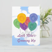 Modifier l'âge Invitation de fête d'anniversaire (Debout devant)