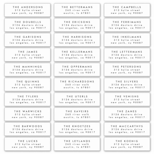 modifier le étiquette de timbre d'adresse invité m (Devant)