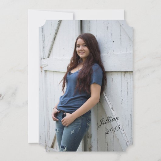 Modifier le Faire-part de graduation couleur ruban (Dos)