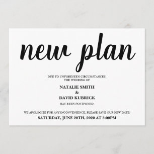 Modifier le Faire-part de Mariage de date reportée