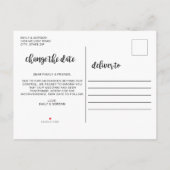 Modifier le Faire-part Mariage de date reportée (Dos)