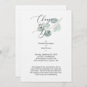 Modifier le Mariage de la carte de date (Devant / Derrière)