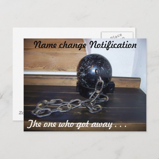 Modifier le nom Carte postale (Devant / Derrière)