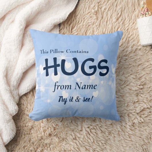 Modifier le nom et le texte Ce Coussin contient de (Couverture)