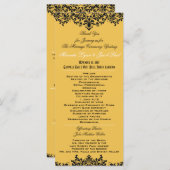 Modifier le programme de mariage couleur Arrière - (Devant / Derrière)