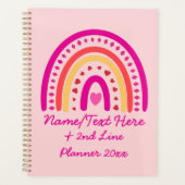 Modifier le texte Ajouter le nom Boho Rainbow Hear (Devant)