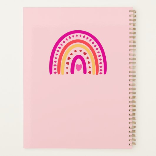 Modifier le texte Ajouter le nom Boho Rainbow Hear (Dos)