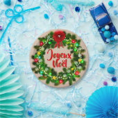 Modifier le texte Assiette joyeux Noël 7" (Fête)