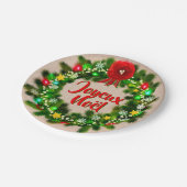 Modifier le texte Assiette joyeux Noël 7" (Angle)