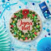 Modifier le texte Assiette joyeux Noël 9" (Fête)