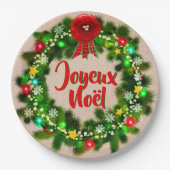 Modifier le texte Assiette joyeux Noël 9" (Devant)