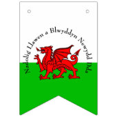 Modifier le texte Gallois Drapeau Rouge Dragon Noe (Premier drapeau)