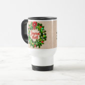 Modifier le texte Tasse de voyage joyeux Noël (Devant gauche)