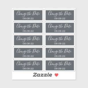 Modifier les étiquettes de mariage de date 0,8 po