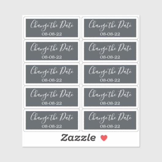 Modifier les étiquettes de mariage de date 0,8 po (Feuille)