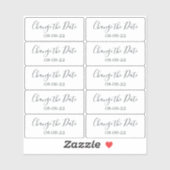 Modifier les étiquettes de mariage de date 0,8 po  (Feuille)