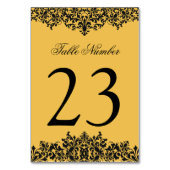 Modifier les numéros de table de couleur Arrière - (Dos)