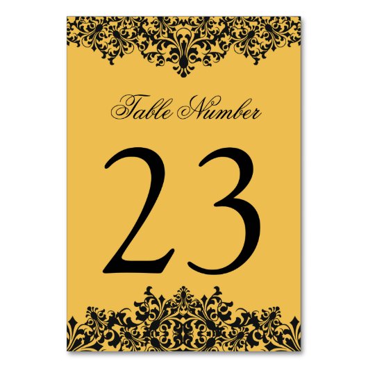 Modifier les numéros de table de couleur Arrière - (Par défaut)