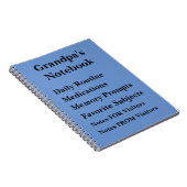 Modifier N'IMPORTE QUEL Texte - Grand-père Carnet  (Côté Droit)