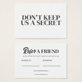 Modifier Référer Une Carte De Profil De Modèle Ami (Devant & derrière)