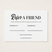 Modifier Référer Une Carte De Profil De Modèle Ami (Dos)