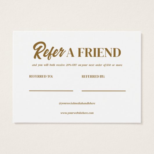 Modifier Référer Une Carte De Profil De Modèle Ami (Dos)