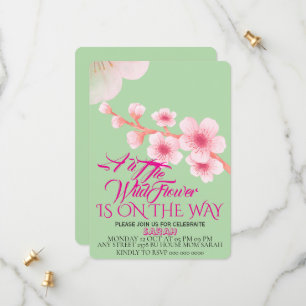 Modifier Une Petite Invitation Baby shower Fleur s