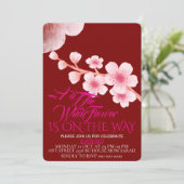 Modifier Une Petite Invitation Baby shower Fleur s (Debout devant)