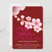 Modifier Une Petite Invitation Baby shower Fleur s (Devant)