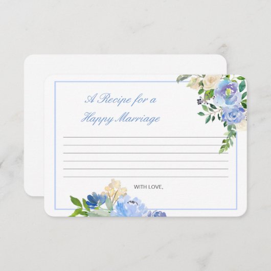 Modifier une recette pour une carte de mariage heu (Devant / Derrière)