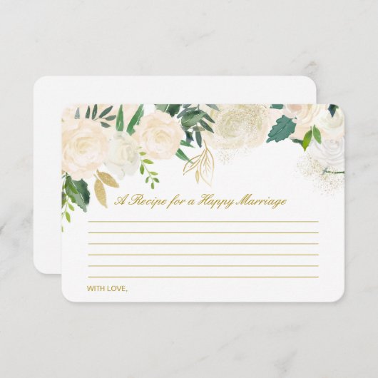 Modifier une recette pour une carte de mariage heu (Devant / Derrière)