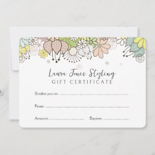 Modifier votre propre Modèle de bon cadeau