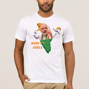 Modifiez l'Inde, T-shirt de Narendra Modi P.M.