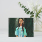Modigliani Alice Fine Art Painting Briefkaart (Staand voorkant)