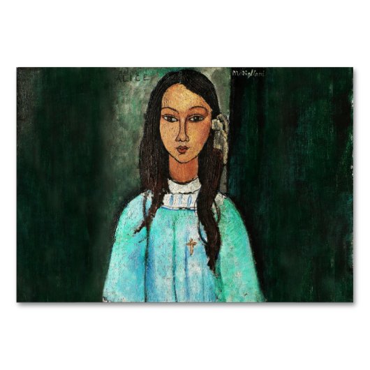 Modigliani Alice Fine Art Painting Kaart (Voorkant)